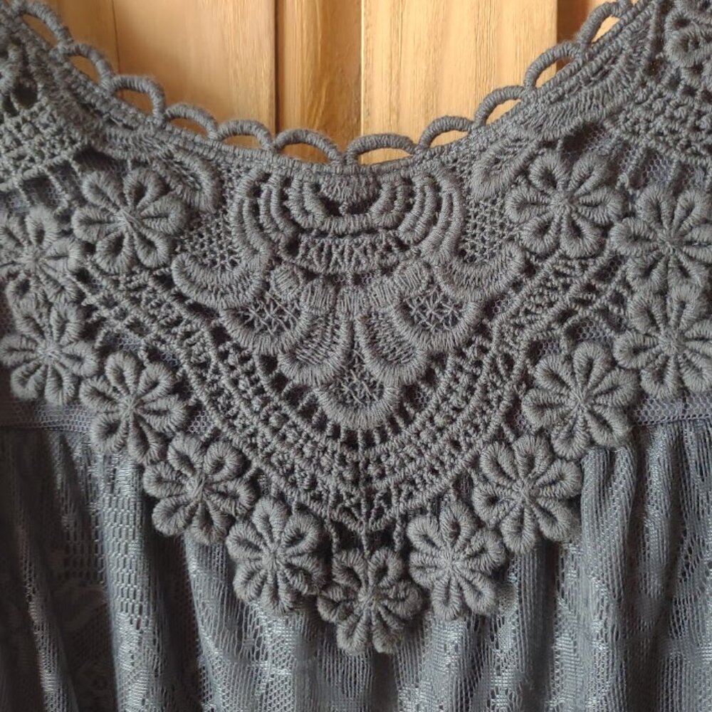 Xhiliration, X-Small, Gray mini party dress - Picture 4 of 7